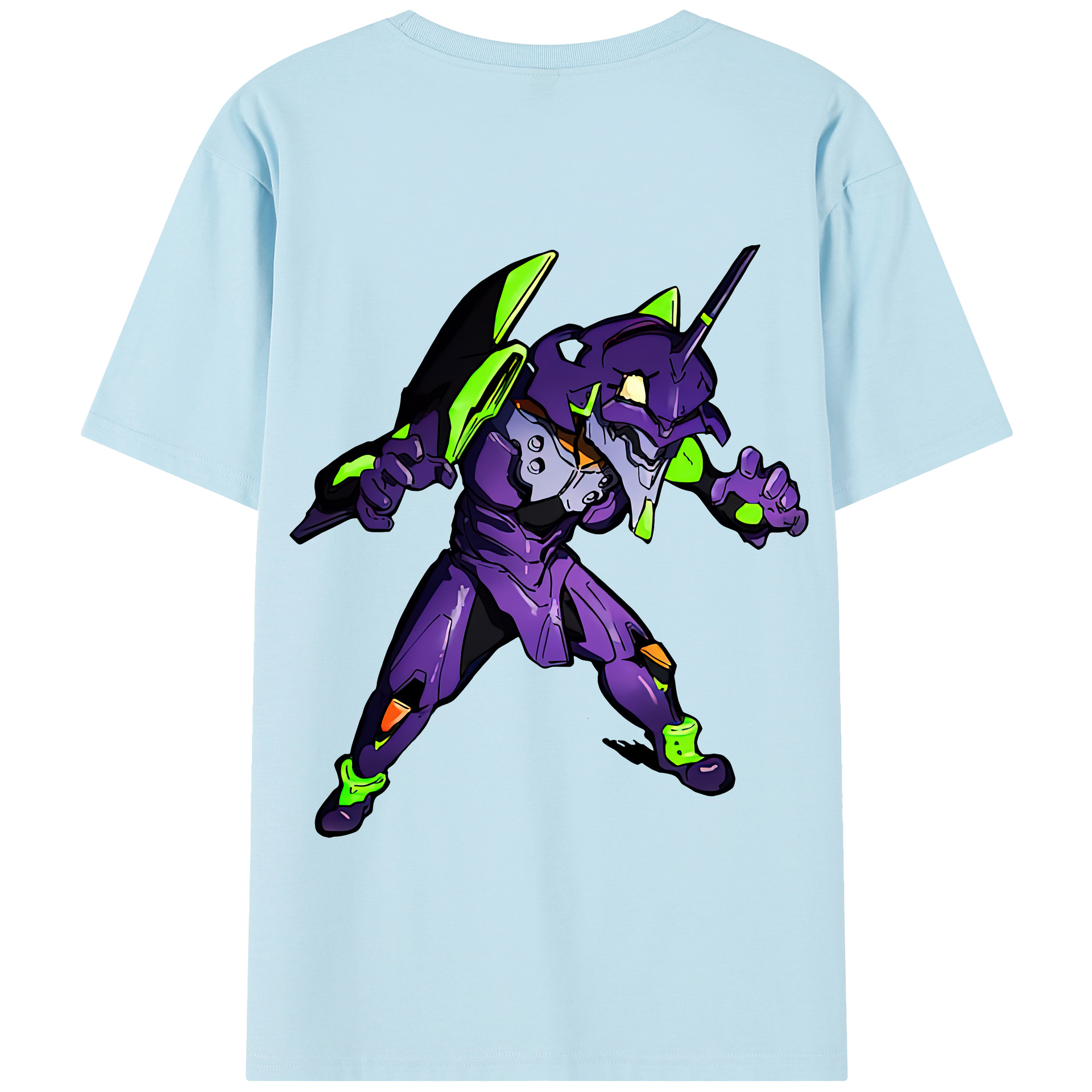 （画像用） EVA 新世紀エヴァンゲリオン 綿100％半袖Tシャツ（背面プリント）